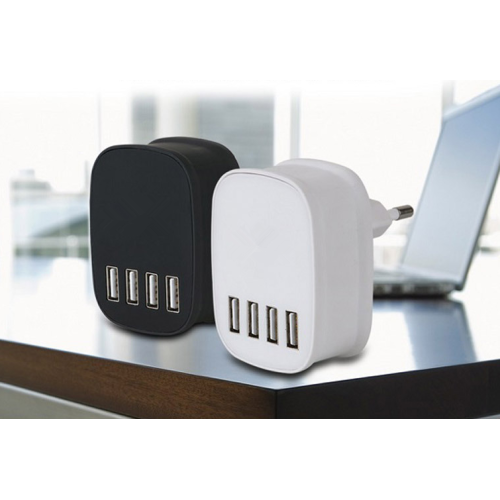 mobile handset travel usb charger, 5V 4.5A 4 USB mobile phone chargers 6s, power bank usb charger with CE FCC ROHS KC